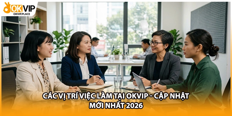 Các Vị Trí Việc Làm Tại OKVIP - Cập Nhật Mới Nhất 2026
